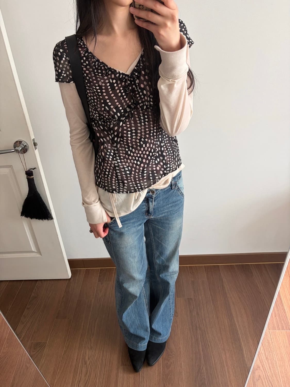 dot patterned blouse 상품이미지6