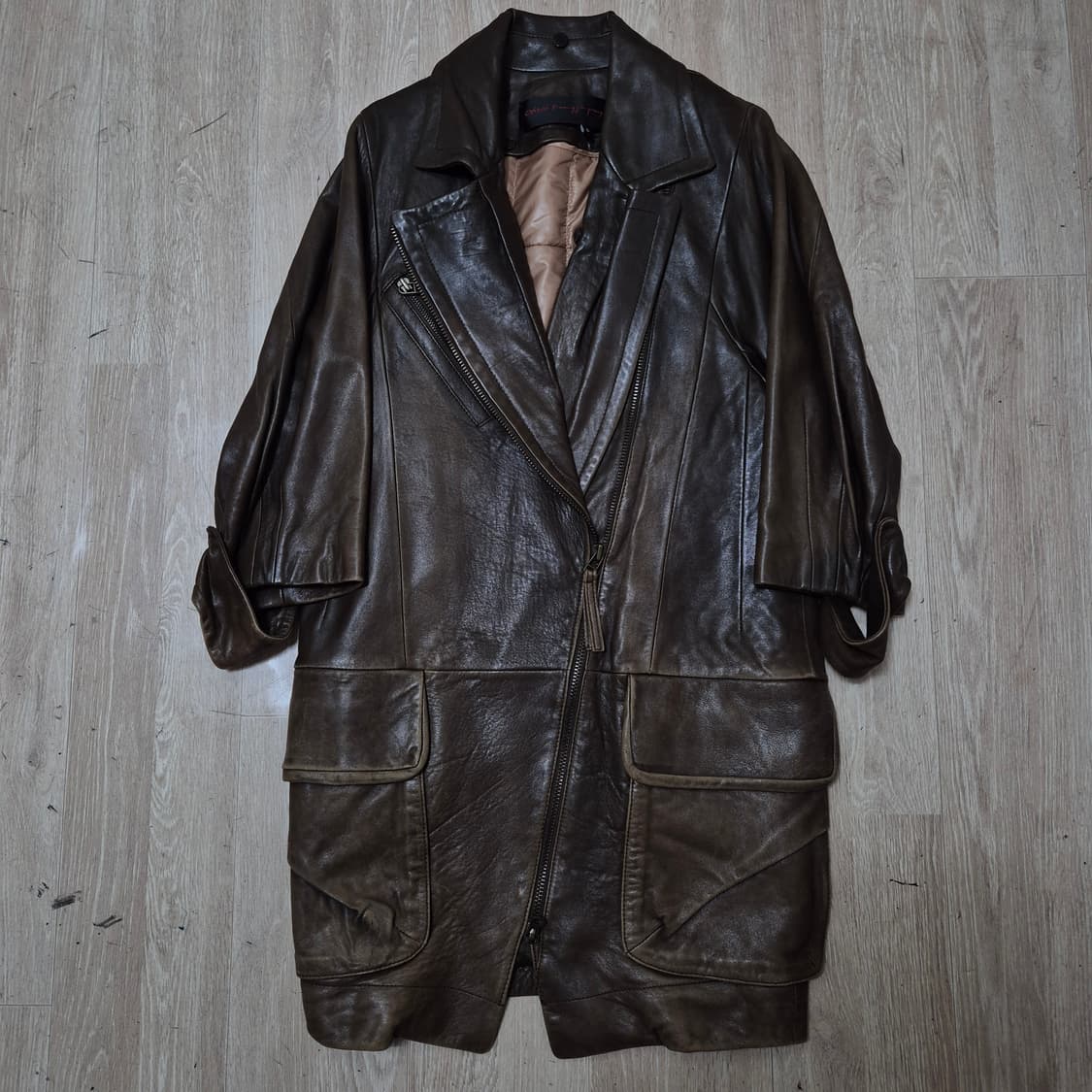 오브제 여성 양가죽 롱코트 자켓 82-94-155 상품이미지1