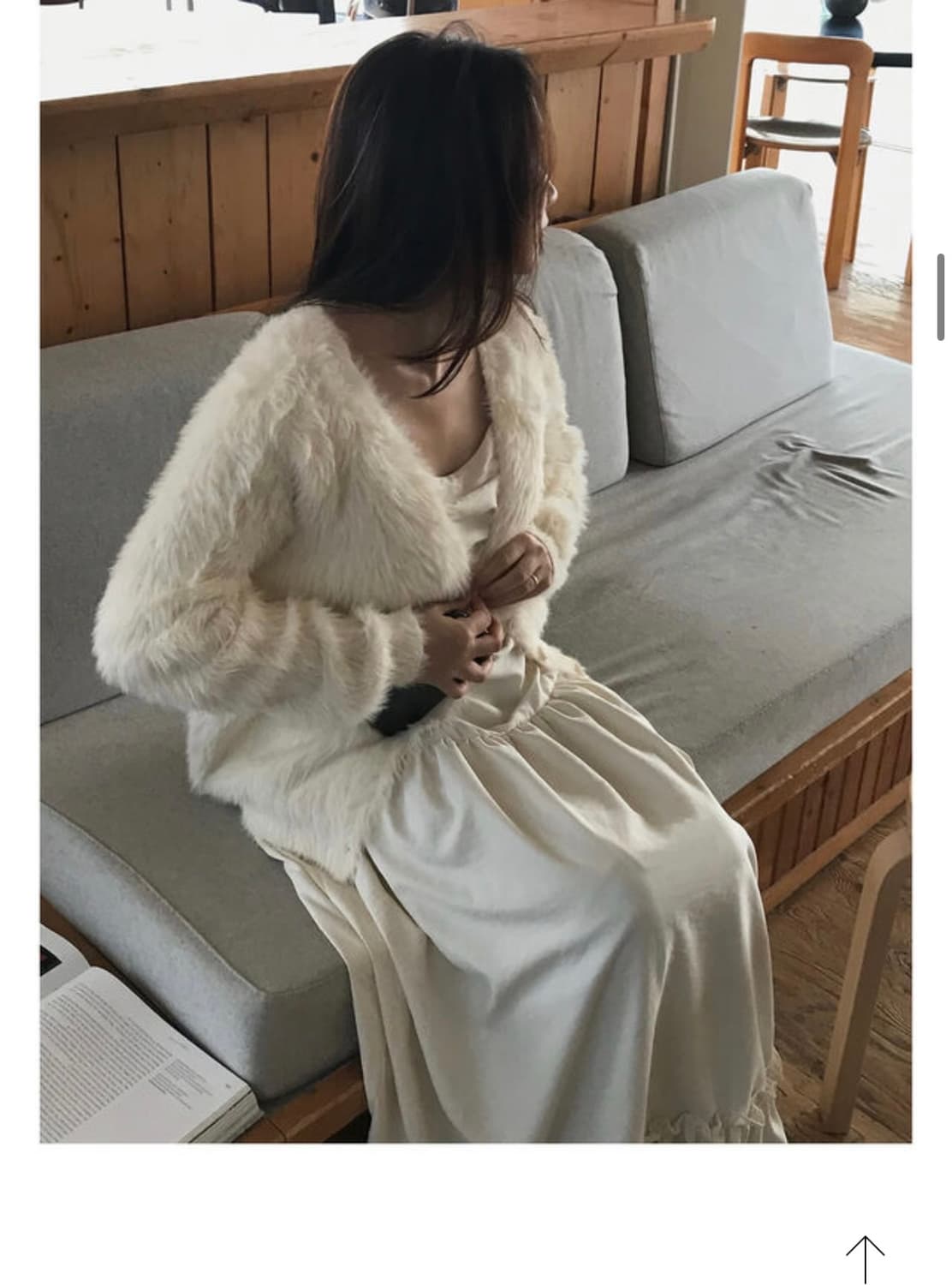 퍼 가디건 (white) 상품이미지4