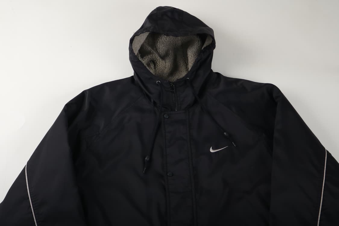 [XL] 90's 나이키 스우시 올드스쿨 양털 롱패딩 상품이미지2