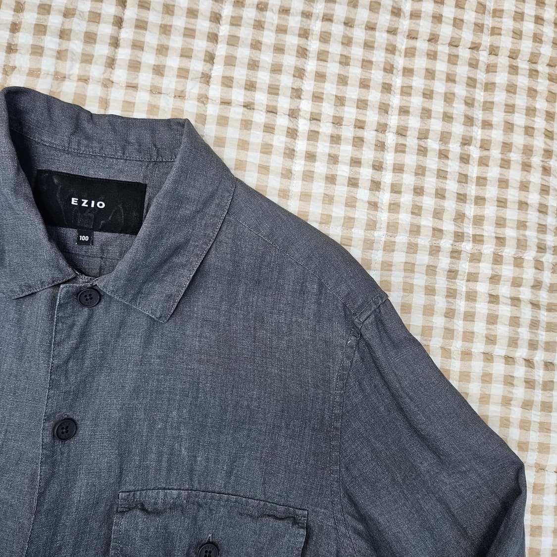 이지오 마100 셔츠형 자켓  남자100 상품이미지4