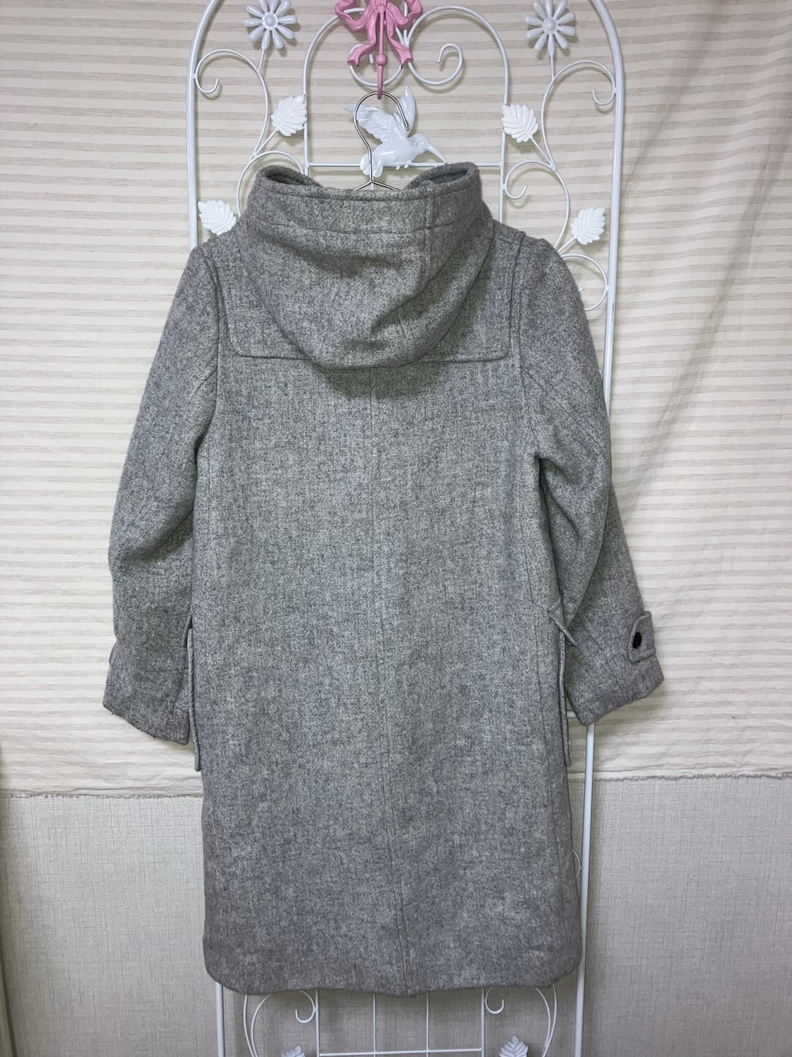 jpn vintage 차콜 떡볶이 롱코트 y2k 스트릿 갸루 펑키 상품이미지2