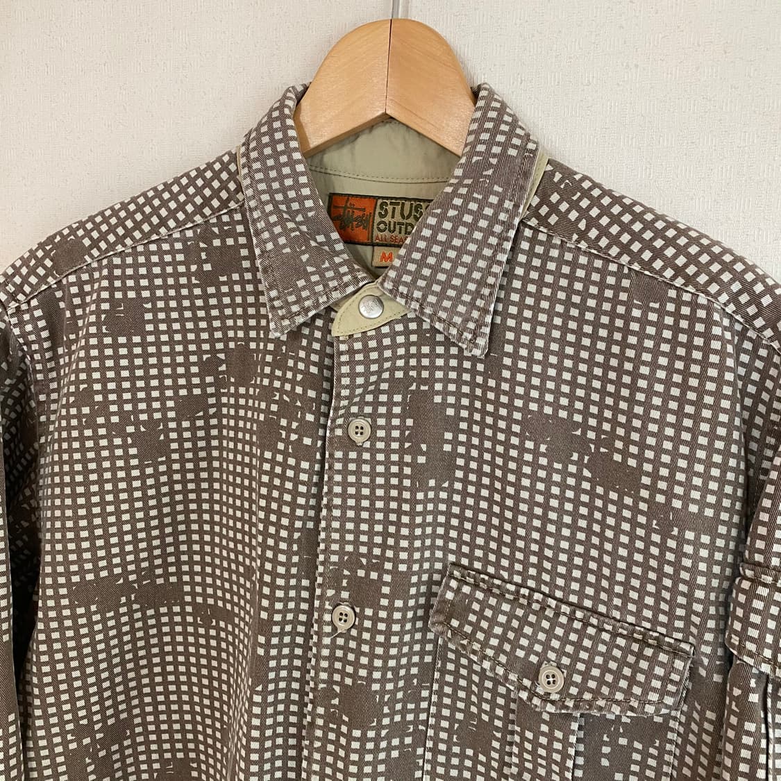 (M) stussy 스투시 아웃도어 밀리터리 셔츠 상품이미지2