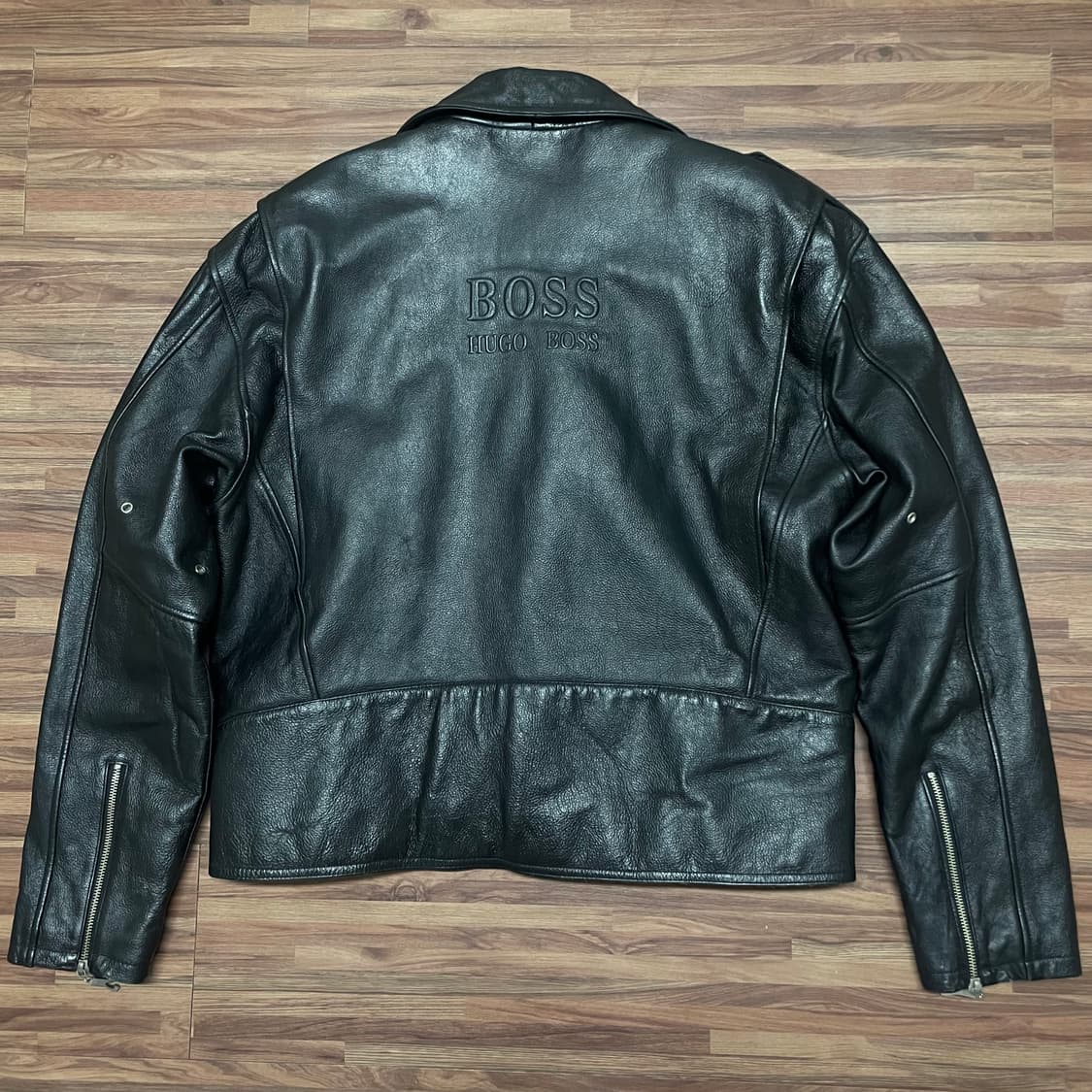 휴고보스 boss 오버핏 더블 라이더 가죽 레더 바이커 자켓 xxl 상품이미지2