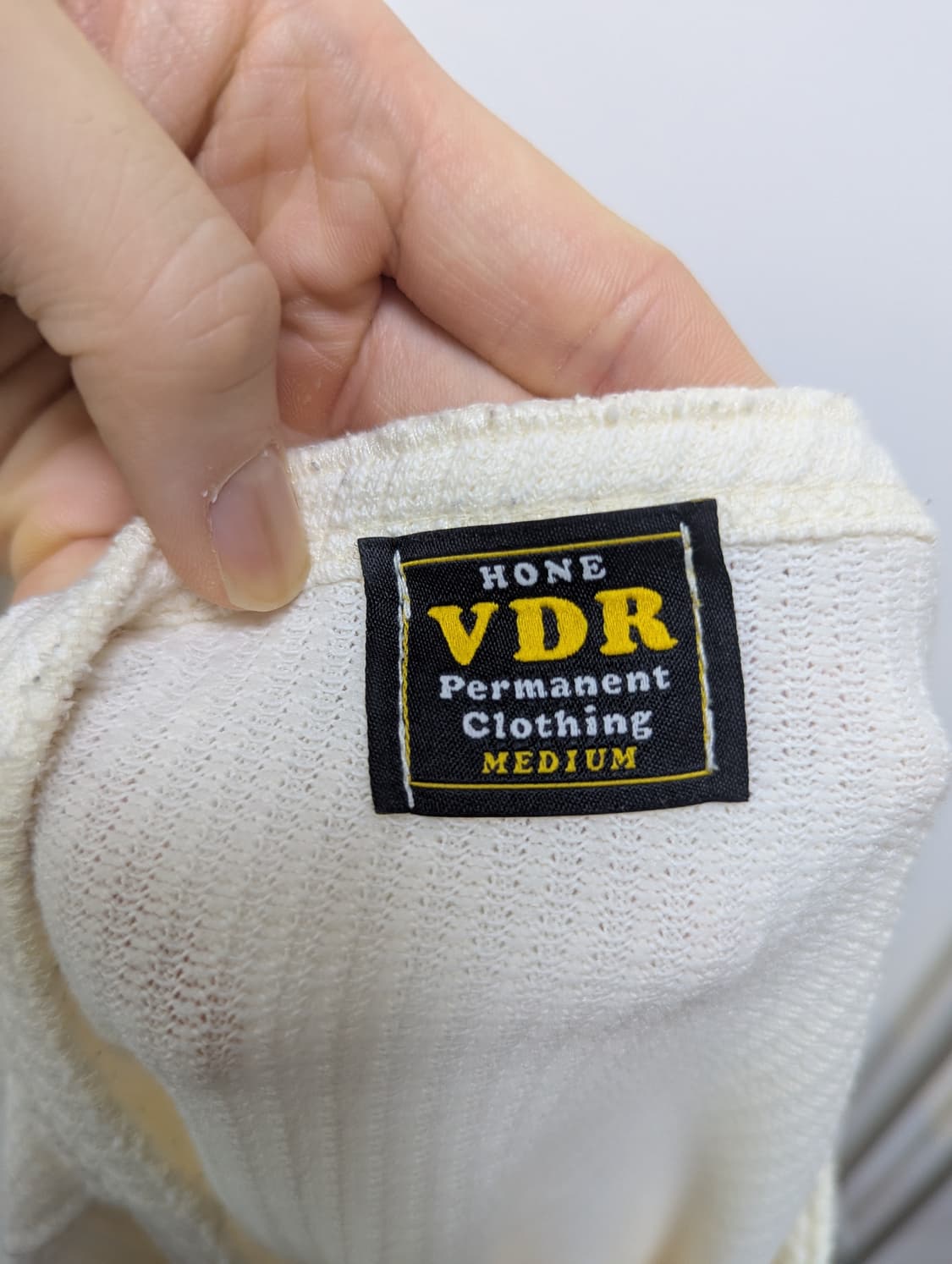 VDR비디알 헨리넥 롱슬리브 크림 M 상품이미지3