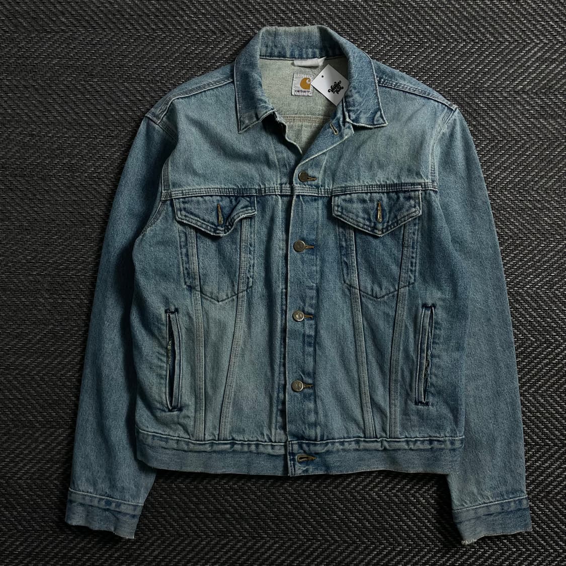 90s 칼하트 워시드 데님 트러커 자켓o 4154 상품이미지1
