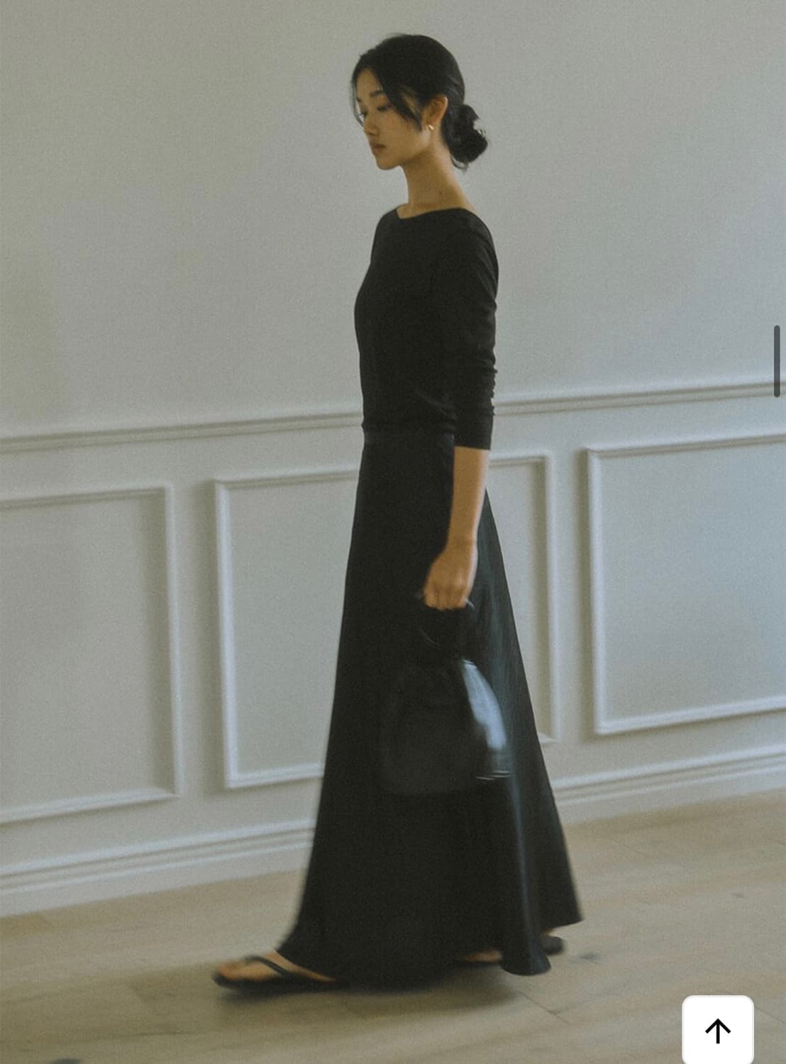 세이지먼트 새틴 맥시 스커트 상품이미지5