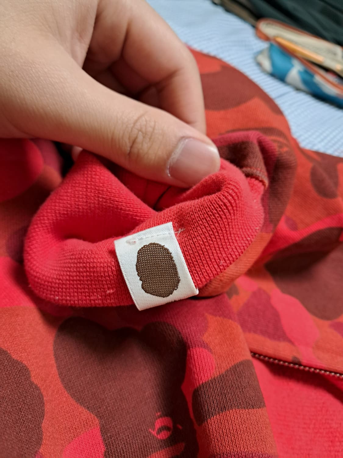 베이프 샤크후드 적계 레드 s 팝니다 상품이미지8