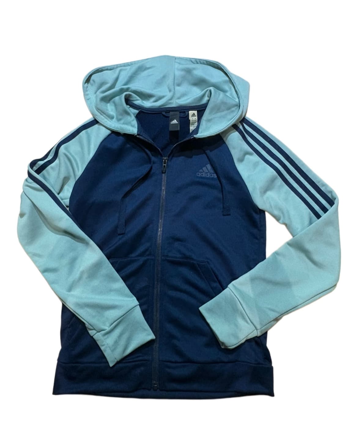 아디다스 져지 후드집업 (민트&네이비) 상품이미지1