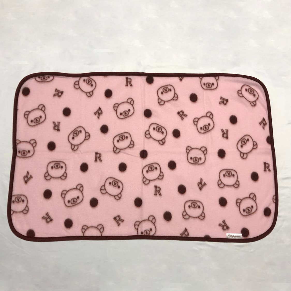 리락쿠마 도트 담요 핑크 상품이미지1