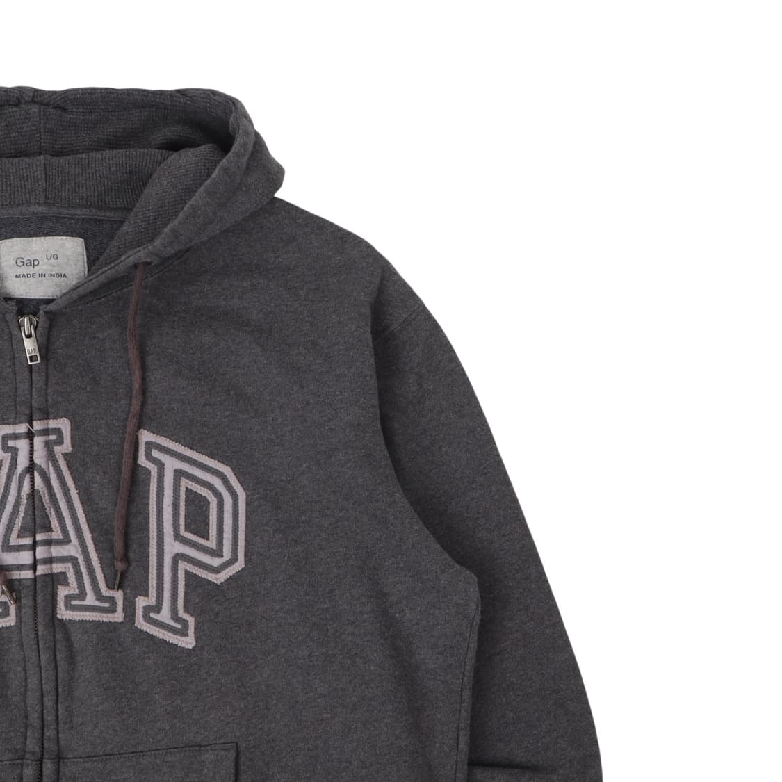 갭 챠콜 그레이 후드집업 상품이미지3