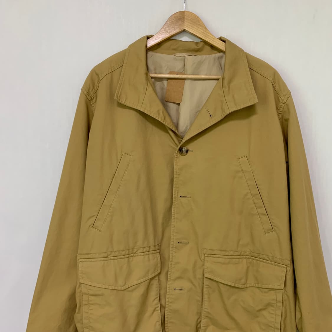 에디바우어 반 하이넥 트렌치 버튼 카고 자켓 베이지 남성 L 상품이미지10