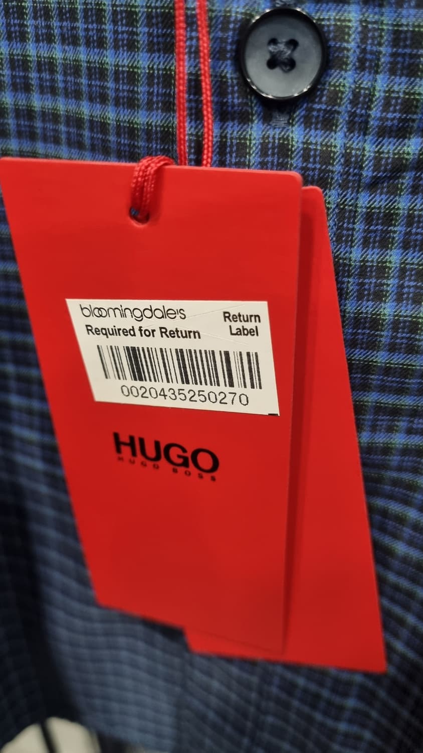 HUGO BOSS 체크셔츠 슬림 국내 100사이즈 한번시착제품 상품이미지3