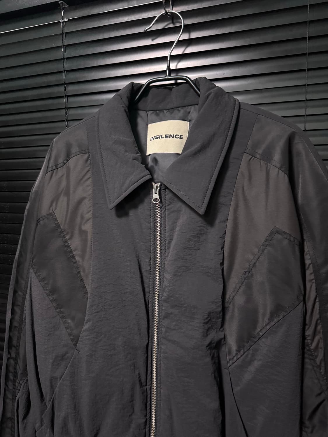 인사일런스 콘트라스트 크롭 MA-1 항공 점퍼 블루종 봄버 워크 블랙 S 상품이미지4