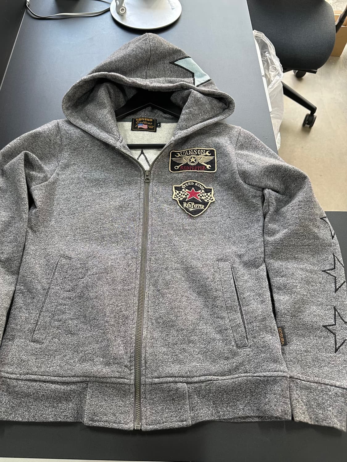 벤슨 x RED PEPPER 스타 자수 후드집업 상품이미지9