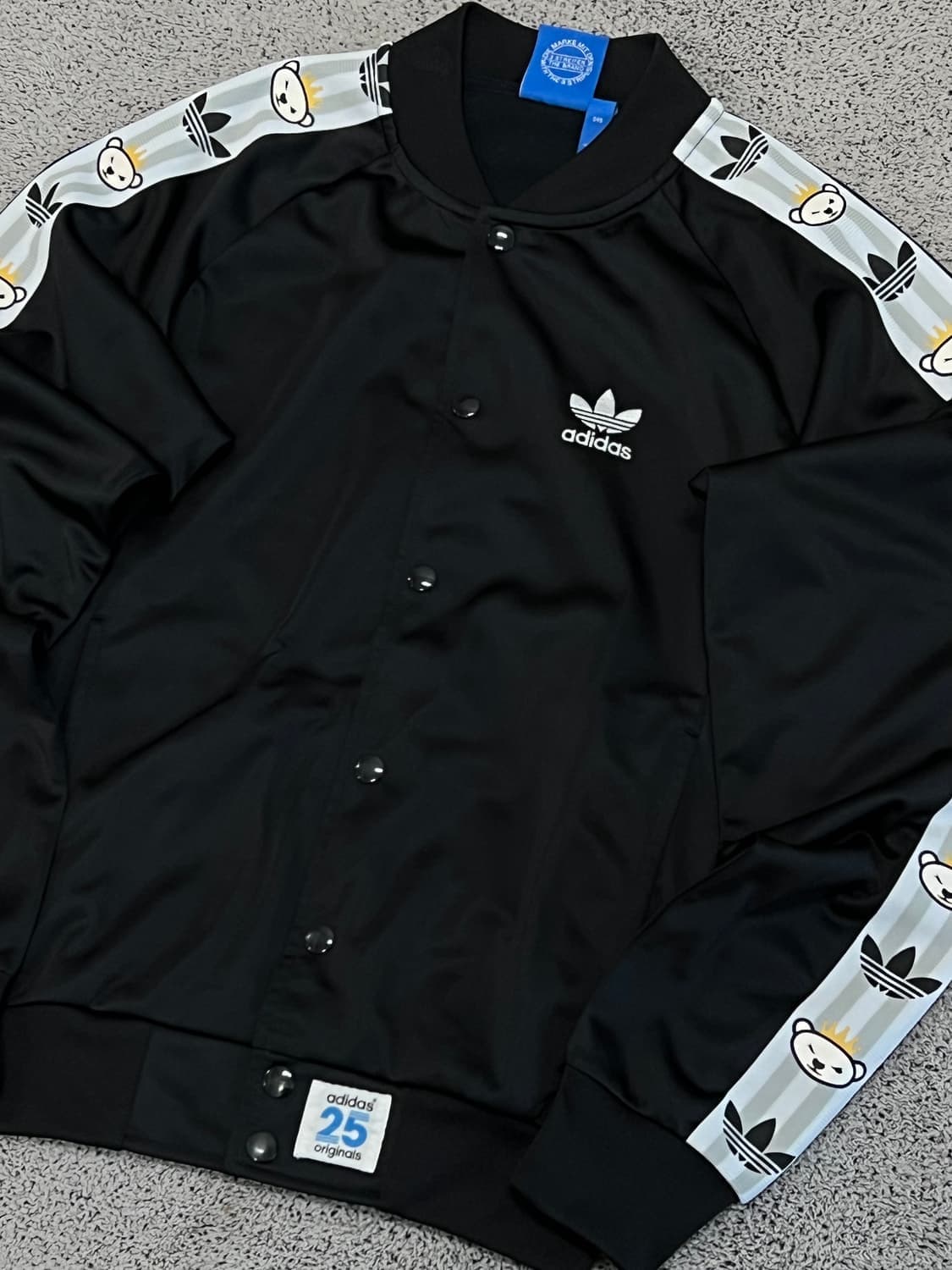 (95) 아디다스 니고 사이드라인 버튼 트랙탑 져지 블랙 상품이미지2