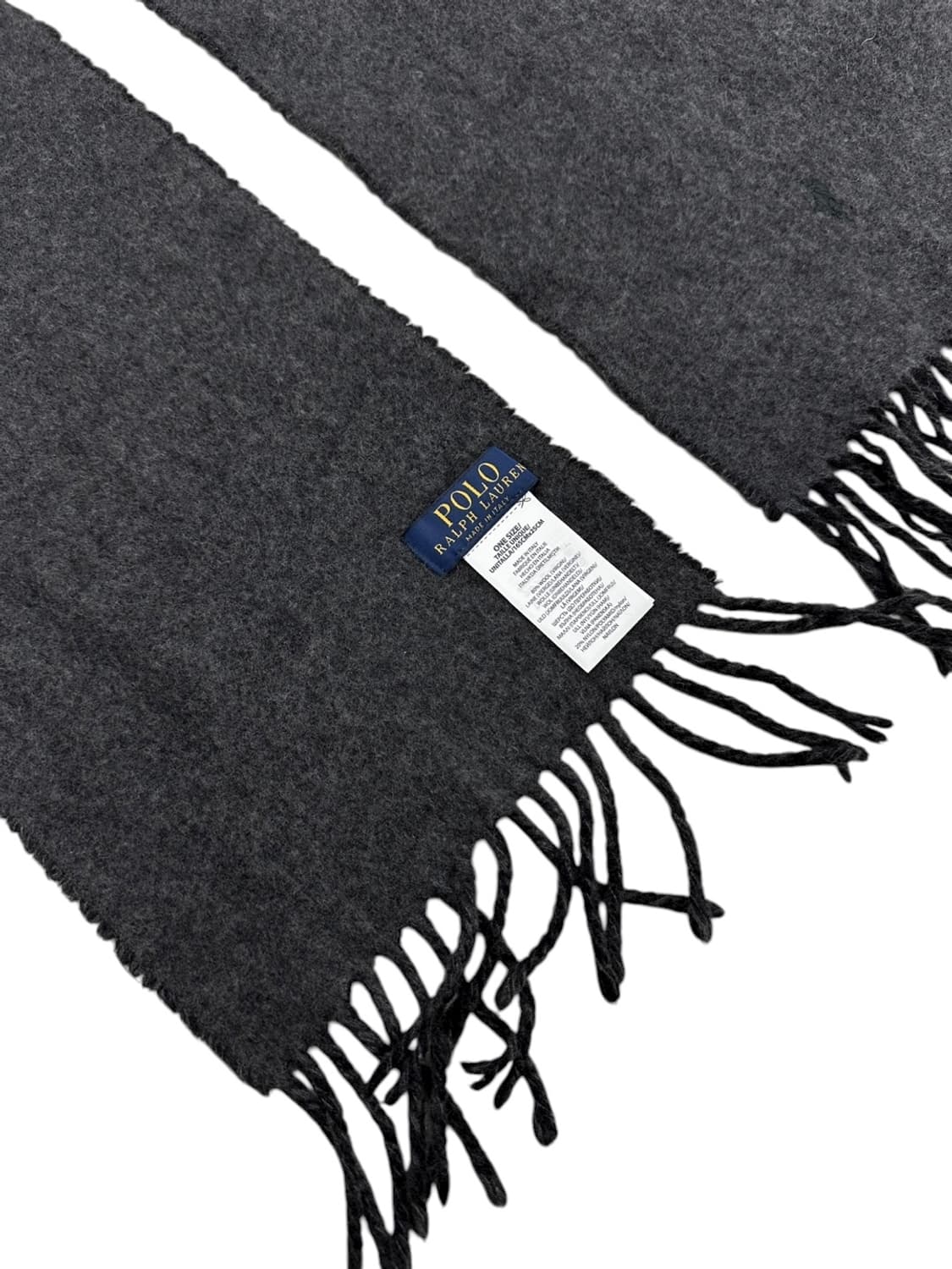 폴로 울 머플러 (다크차콜/그레이) 상품이미지5