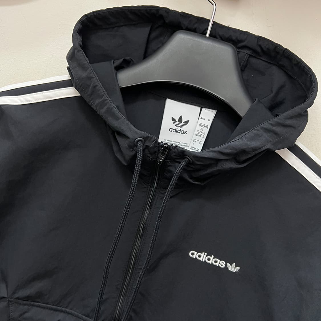 아디다스 클래식 반집업 바람막이 아노락 L 상품이미지3