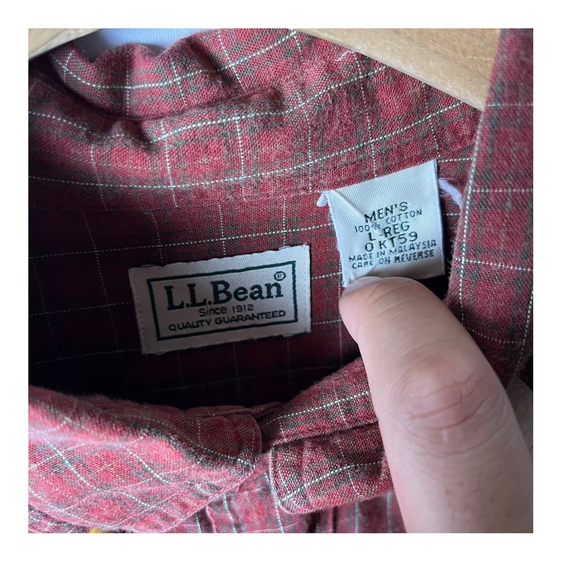 [LL Bean] 엘엘빈 원포켓 체크 반팔셔츠 상품이미지4