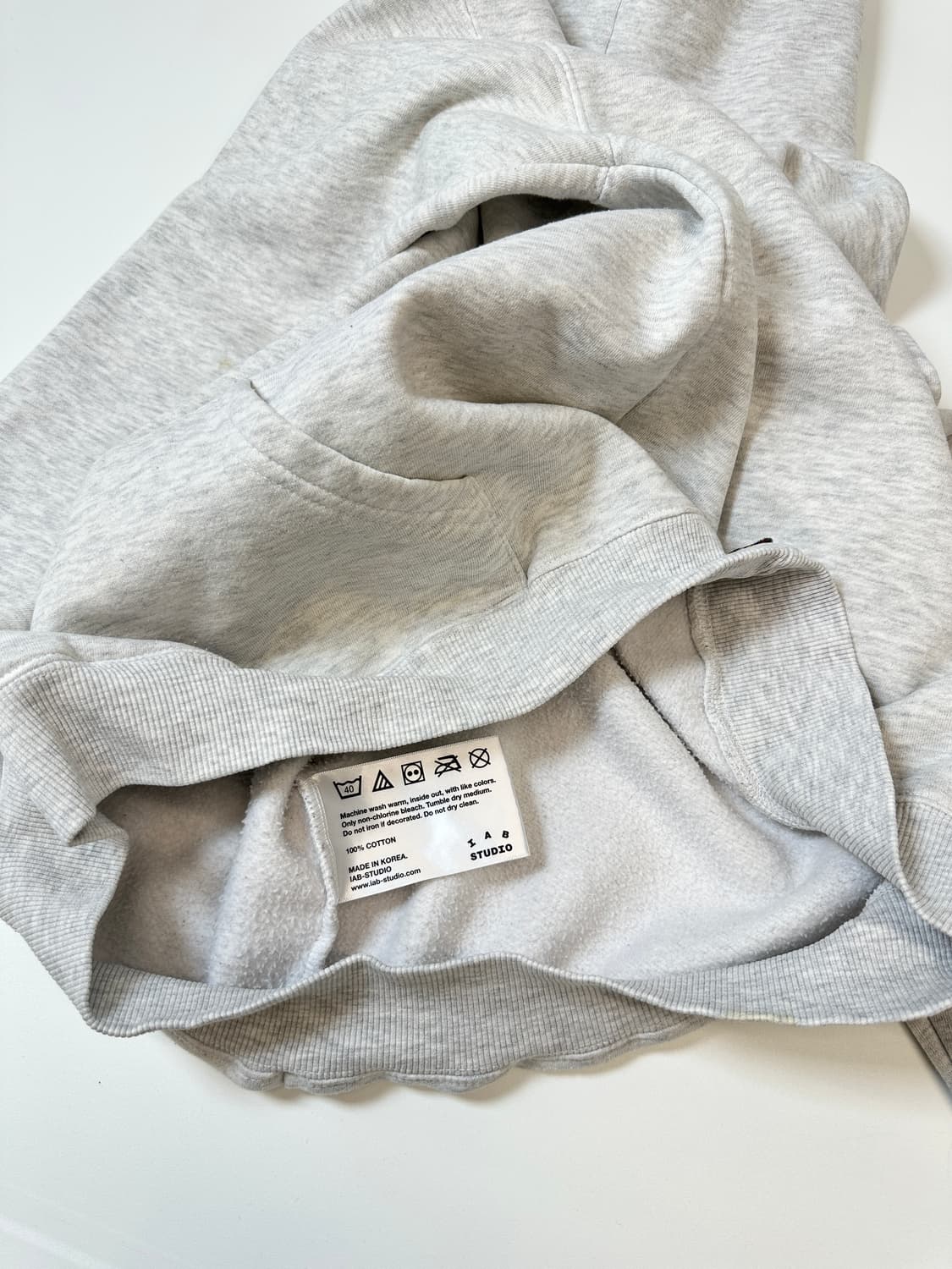 아이앱스튜디오 라이크그레이 멜라지 후드 L 상품이미지6