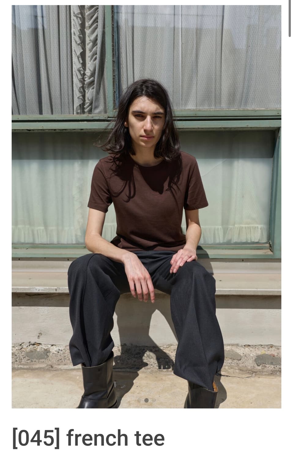 [3] 머듈 french tee 브라운 상품이미지1