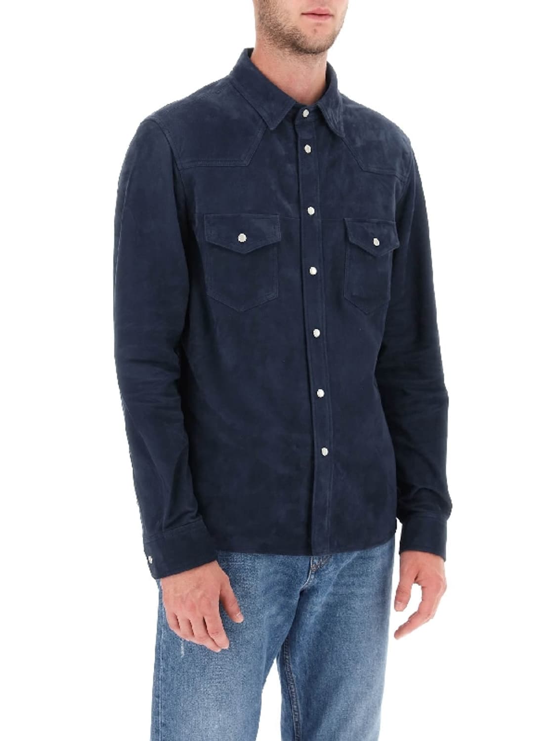 톰포드 스웨이드 웨스턴 셔츠자켓 상품이미지1