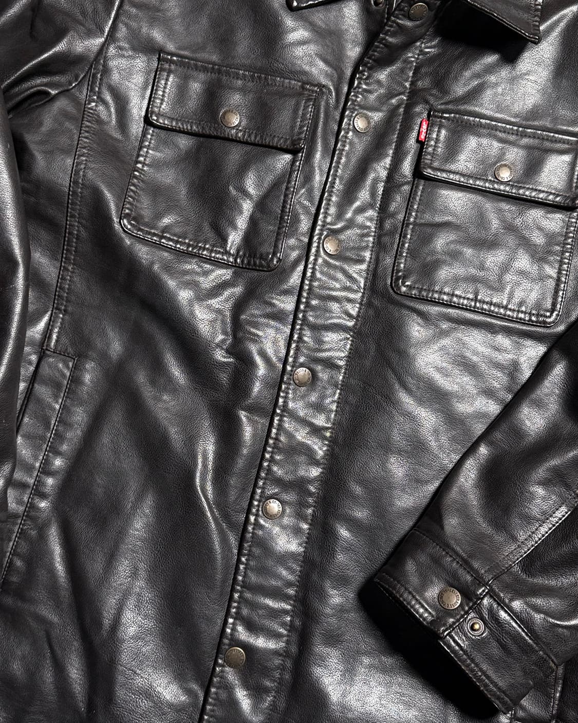 00’s 리바이스 PU 셰르파 라인 자켓 L 상품이미지4