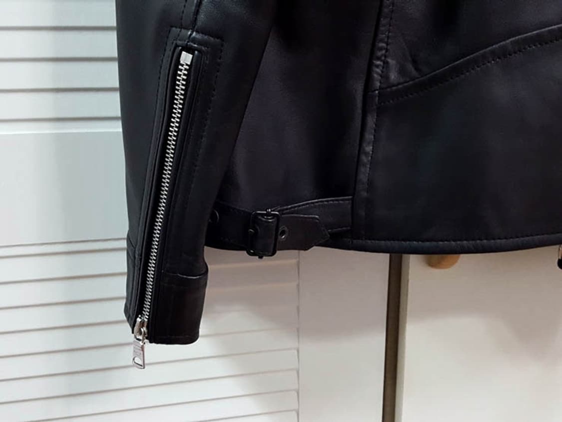 바쏘 남성 블랙 가죽 자켓 상품이미지5