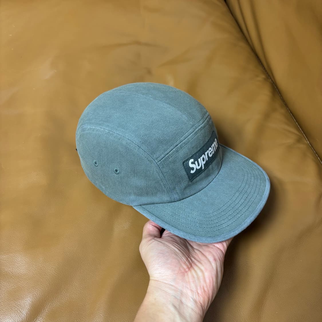 Supreme 슈프림 데님 캠프캡 모자 Washed Denim Teal 상품이미지3