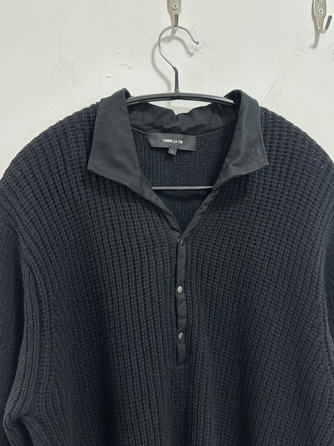 Comme Ca Ism collar layered knit 상품이미지3