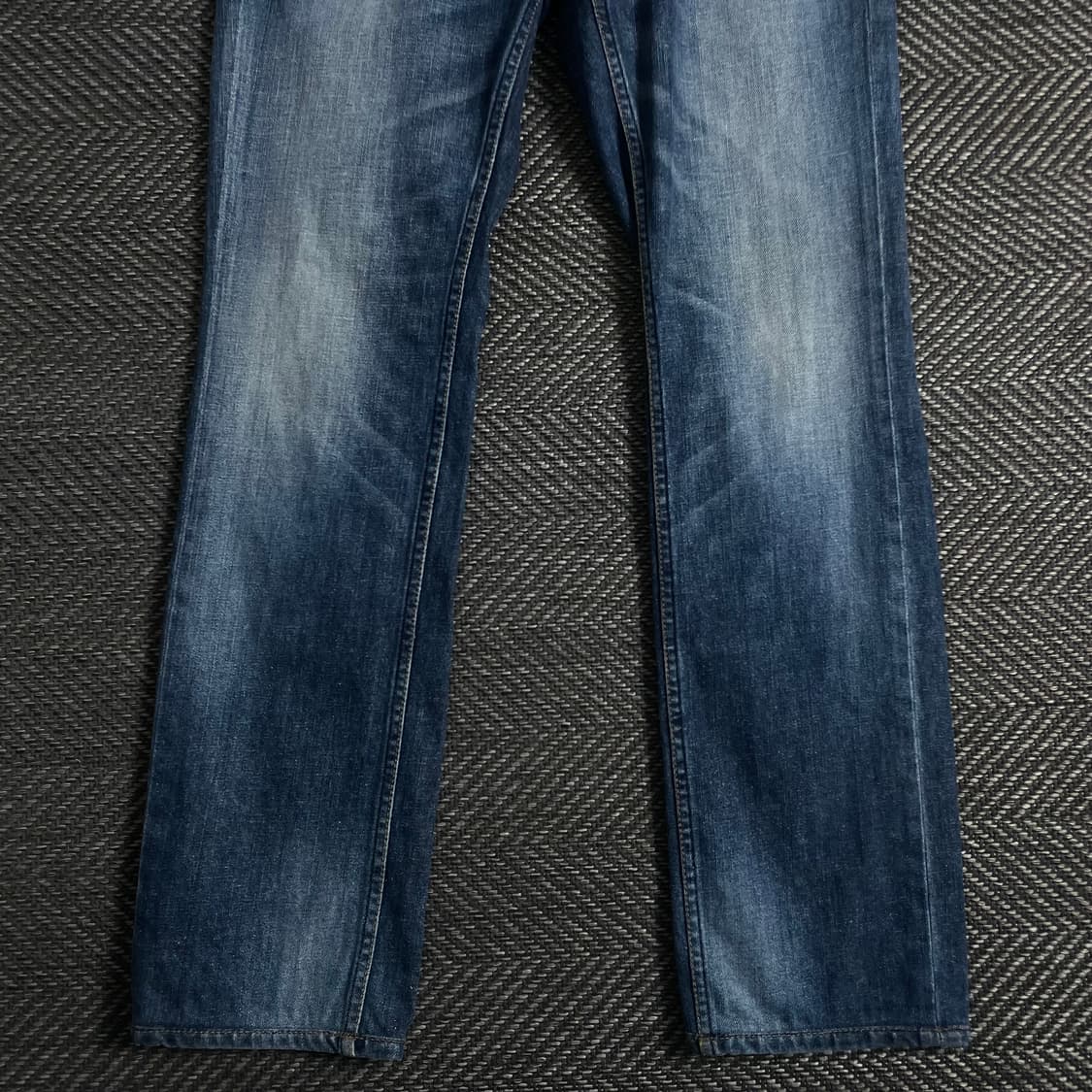 플랙 워싱 데님 스트레이트 팬츠o 3657 상품이미지2