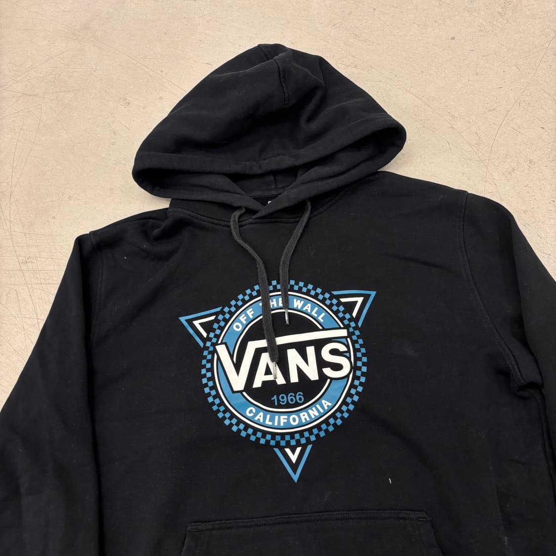 반스 빅로고 블랙 후드티 상품이미지2