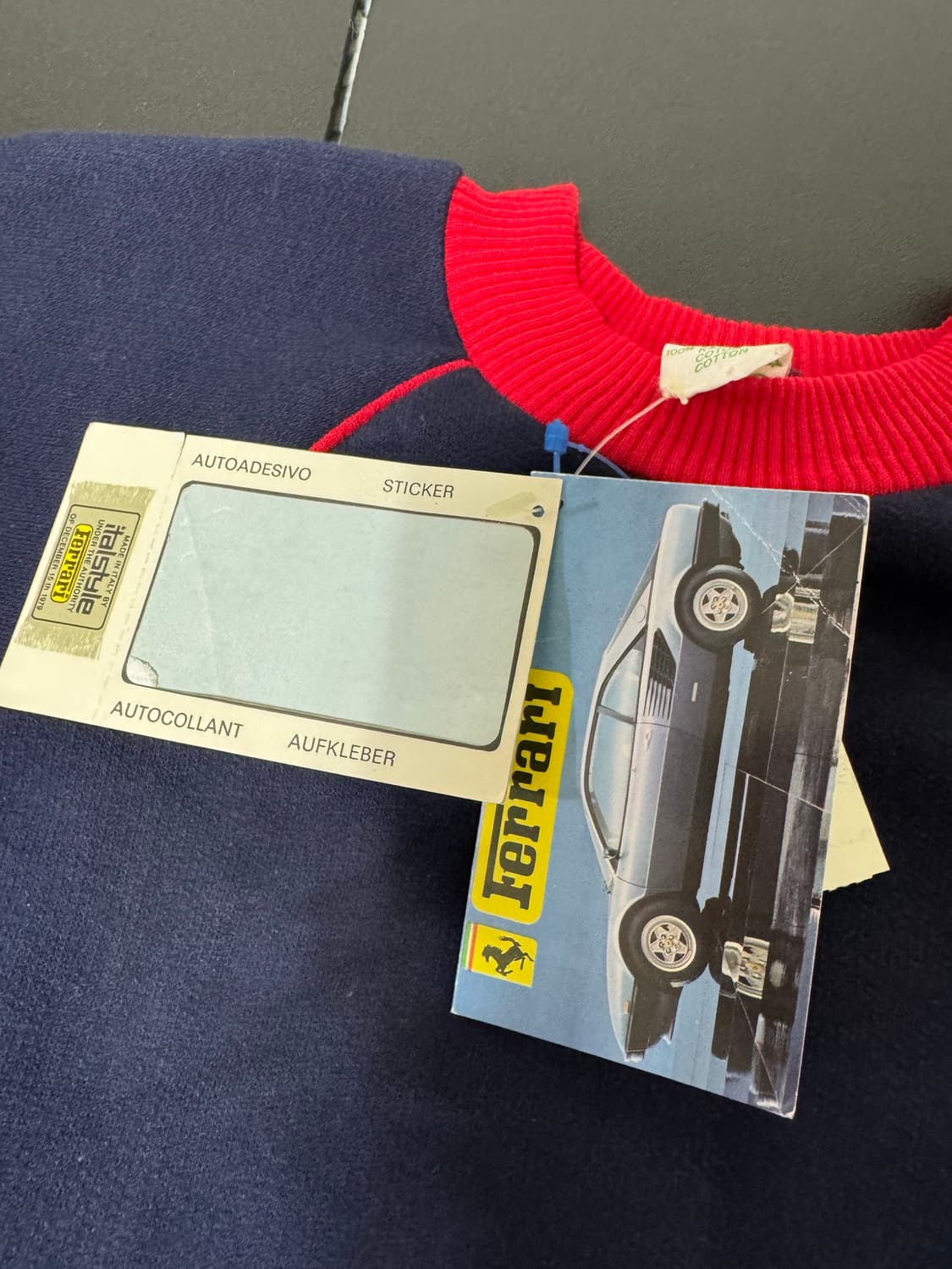 80s italstyle FERRARI 스웻니트 상품이미지7