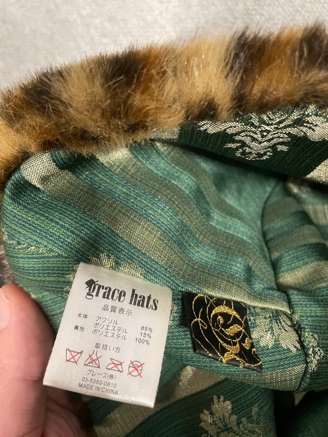 Grace Hats 레오파드 퍼 버킷 상품이미지6