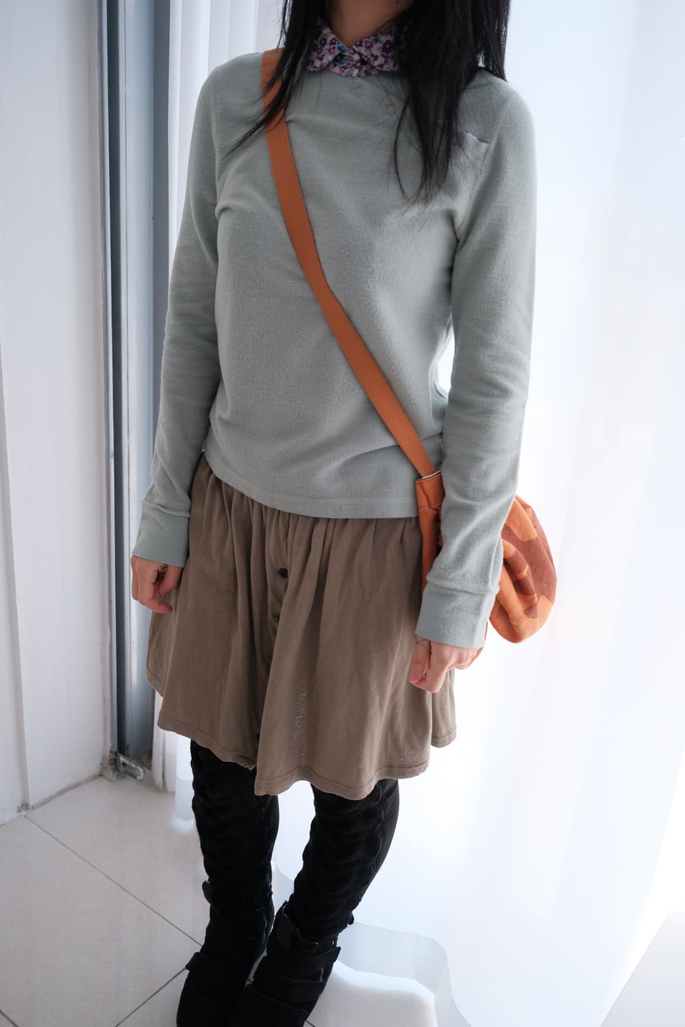 Shirring button skirt 상품이미지2