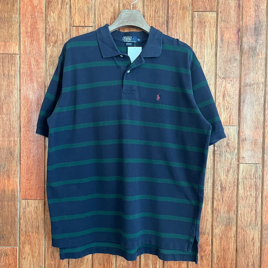 Polo 네이버 카키 스트라이프 pk티 상품이미지1
