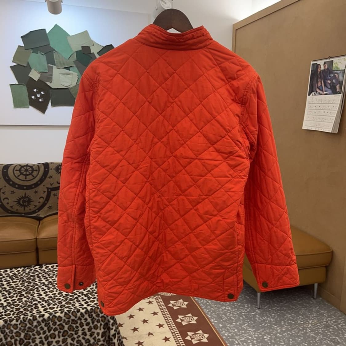 폴로 랄프로렌 키치 오렌지 깔깔이 퀄팅 경량패딩 자켓 XL C08977 상품이미지4