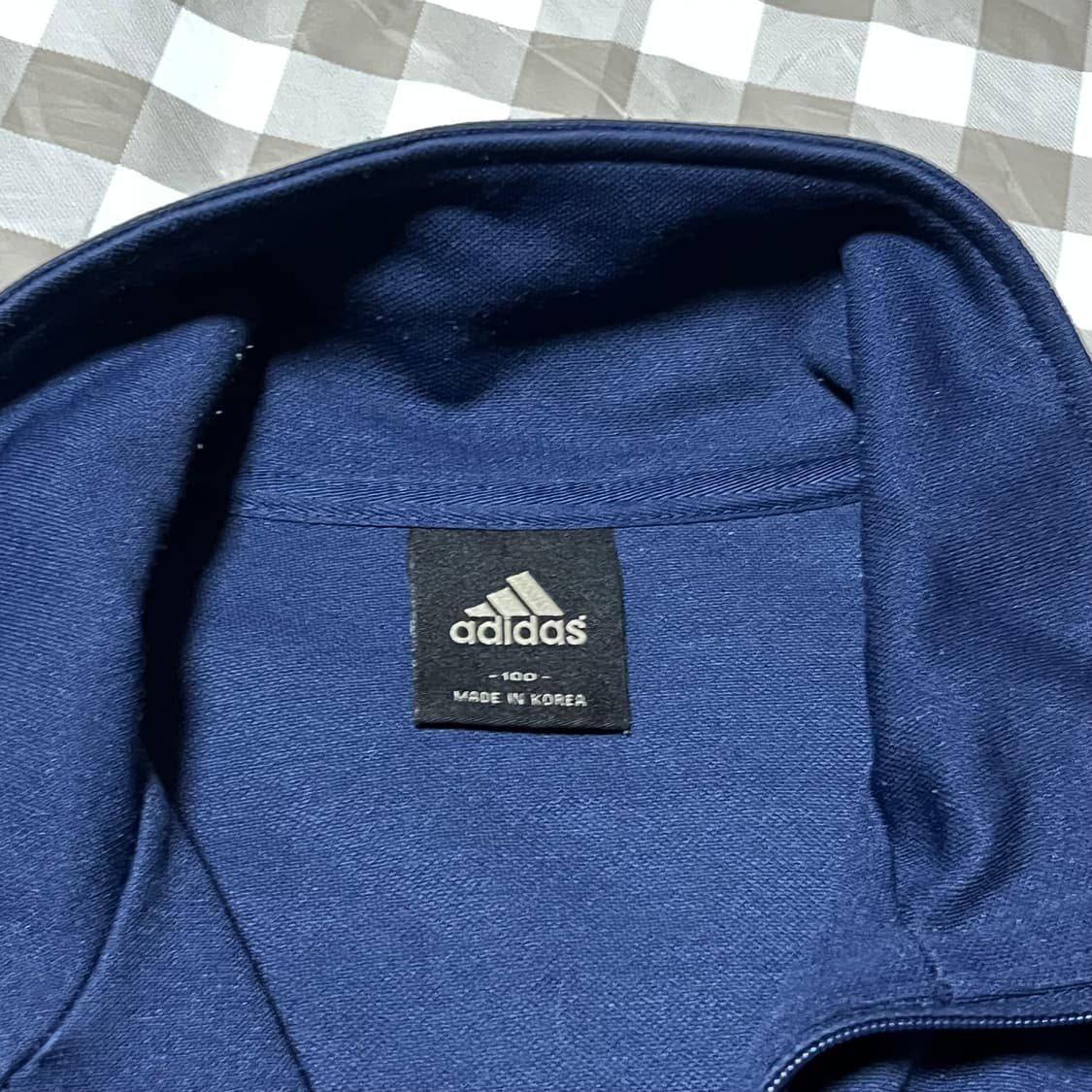 아디다스 빈티지 져지 네이비 100 집업 삼선 트랙탑 Y2K 상품이미지3