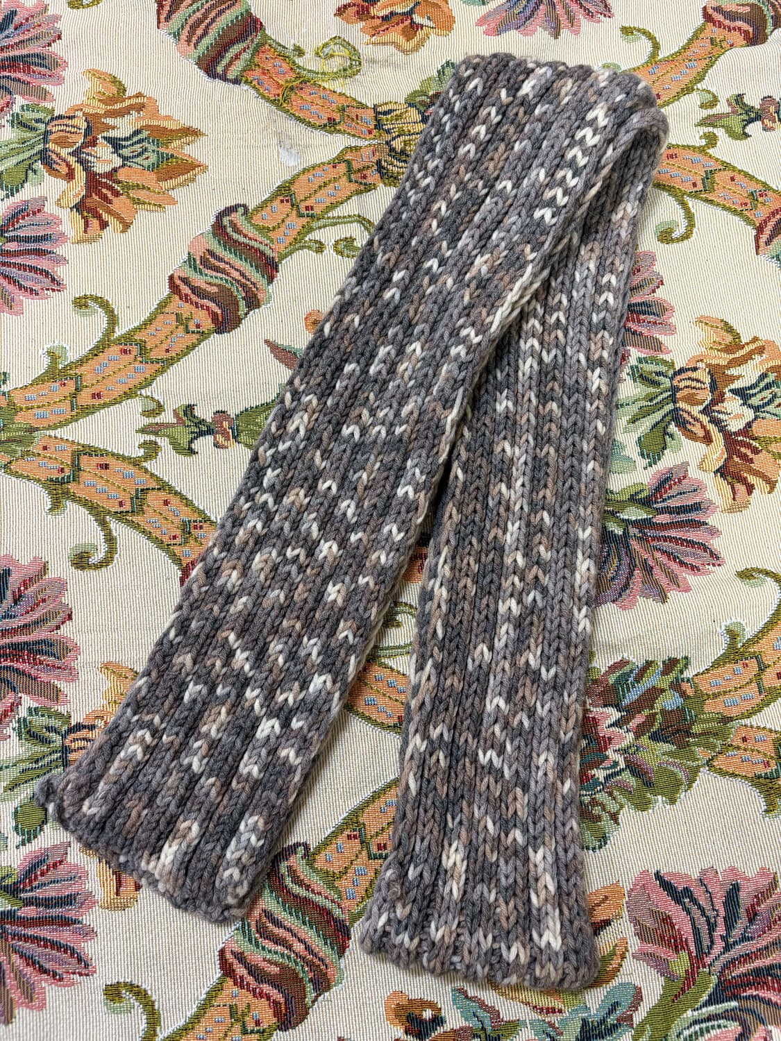 히피 모리 그레이 뜨개질 머플러 상품이미지3