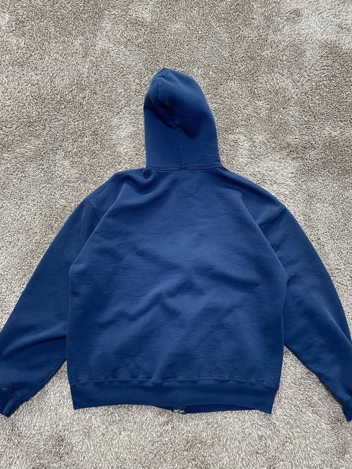 90s russell athletic hoodie zip navy 상품이미지5