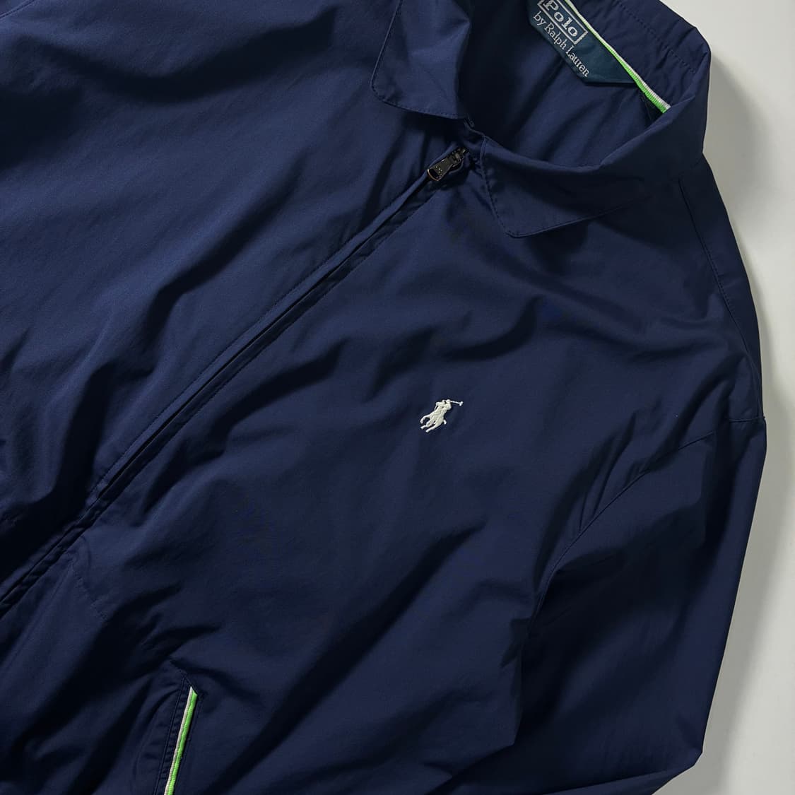 Polo 폴로 랄프로렌 우븐 나일론 네이비 화이트 포니 2-way 자켓 상품이미지3