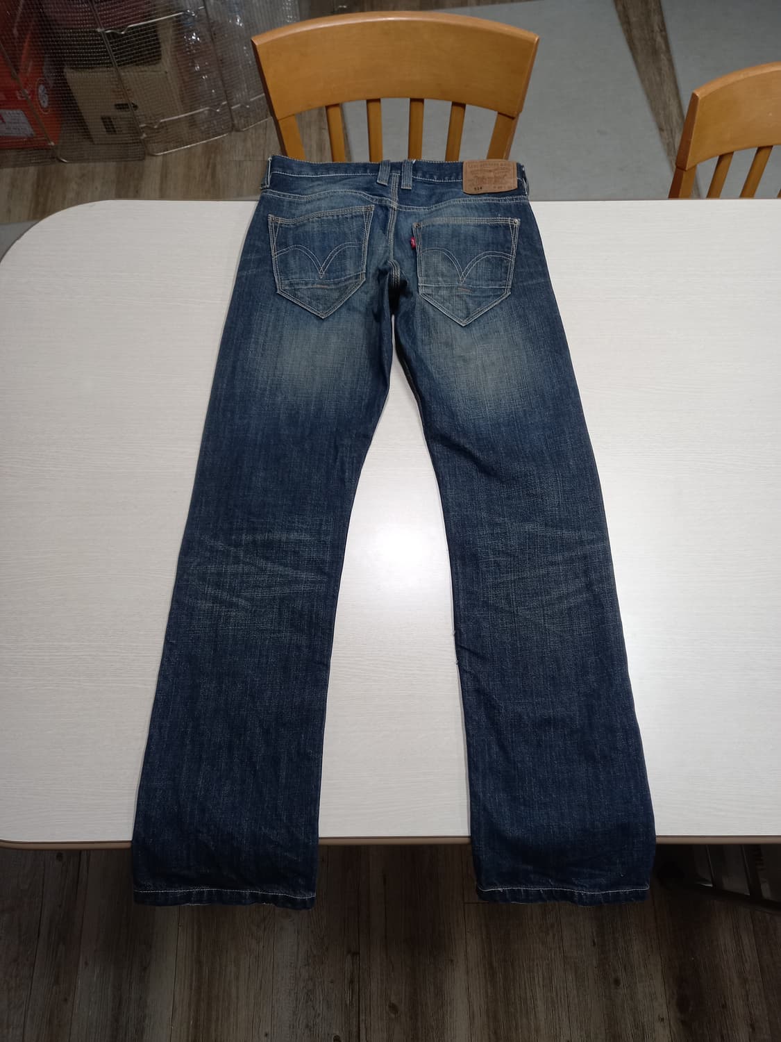 30 리바이스514 워싱 일자진 진청 30-177 상품이미지2