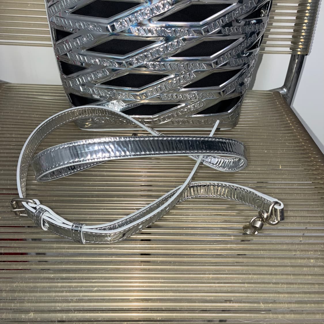 Balenciaga Neo Basket Metallic SilverBag 상품이미지7