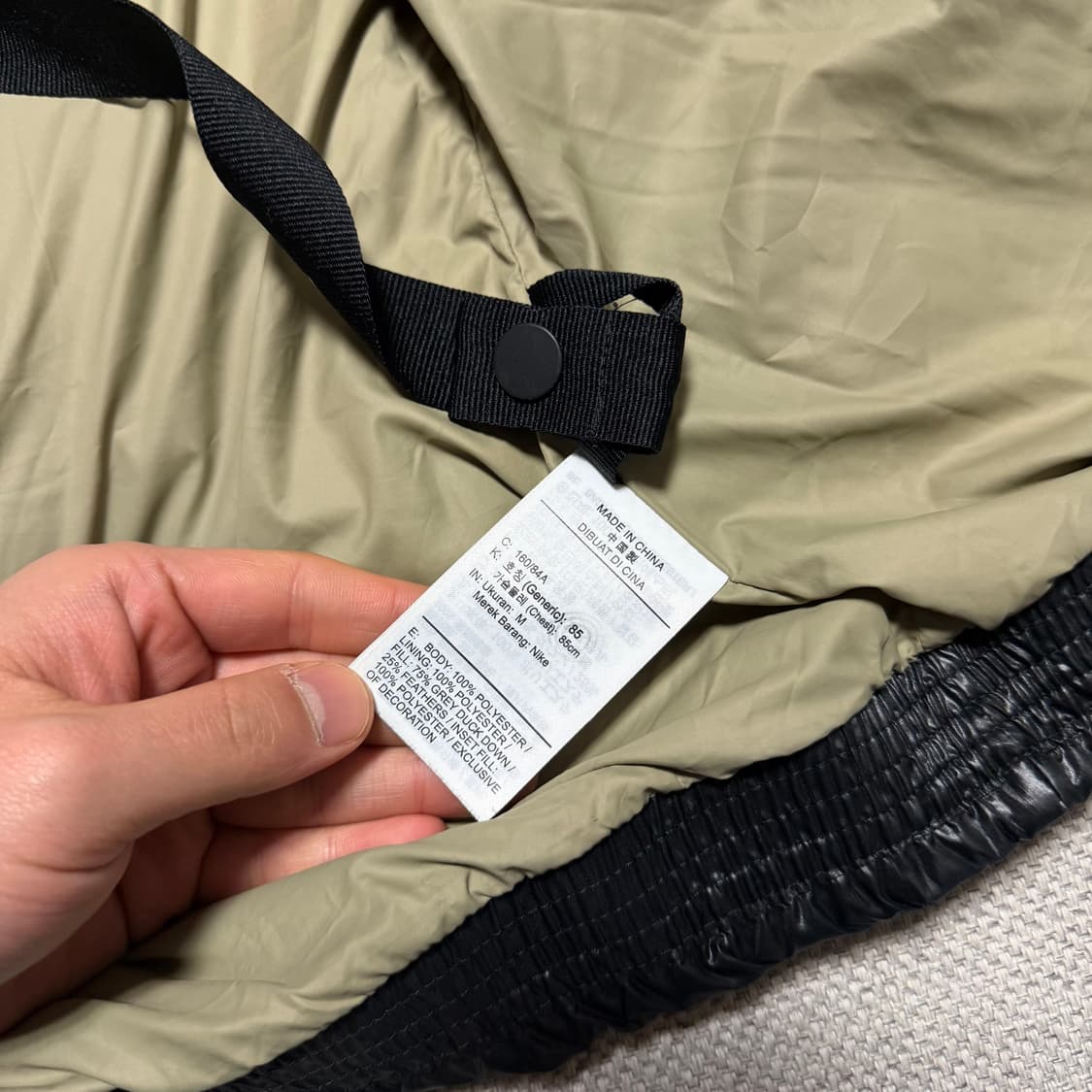 나이키 스우시 유광 숏패딩 상품이미지5