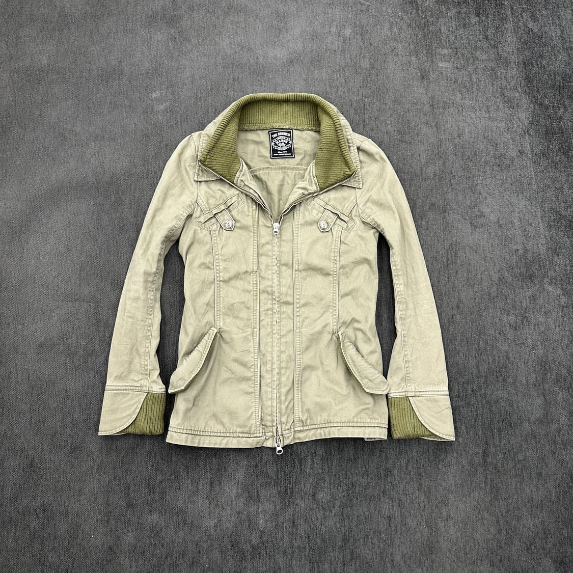 Masion gilfy layered khaki jacket 상품이미지3