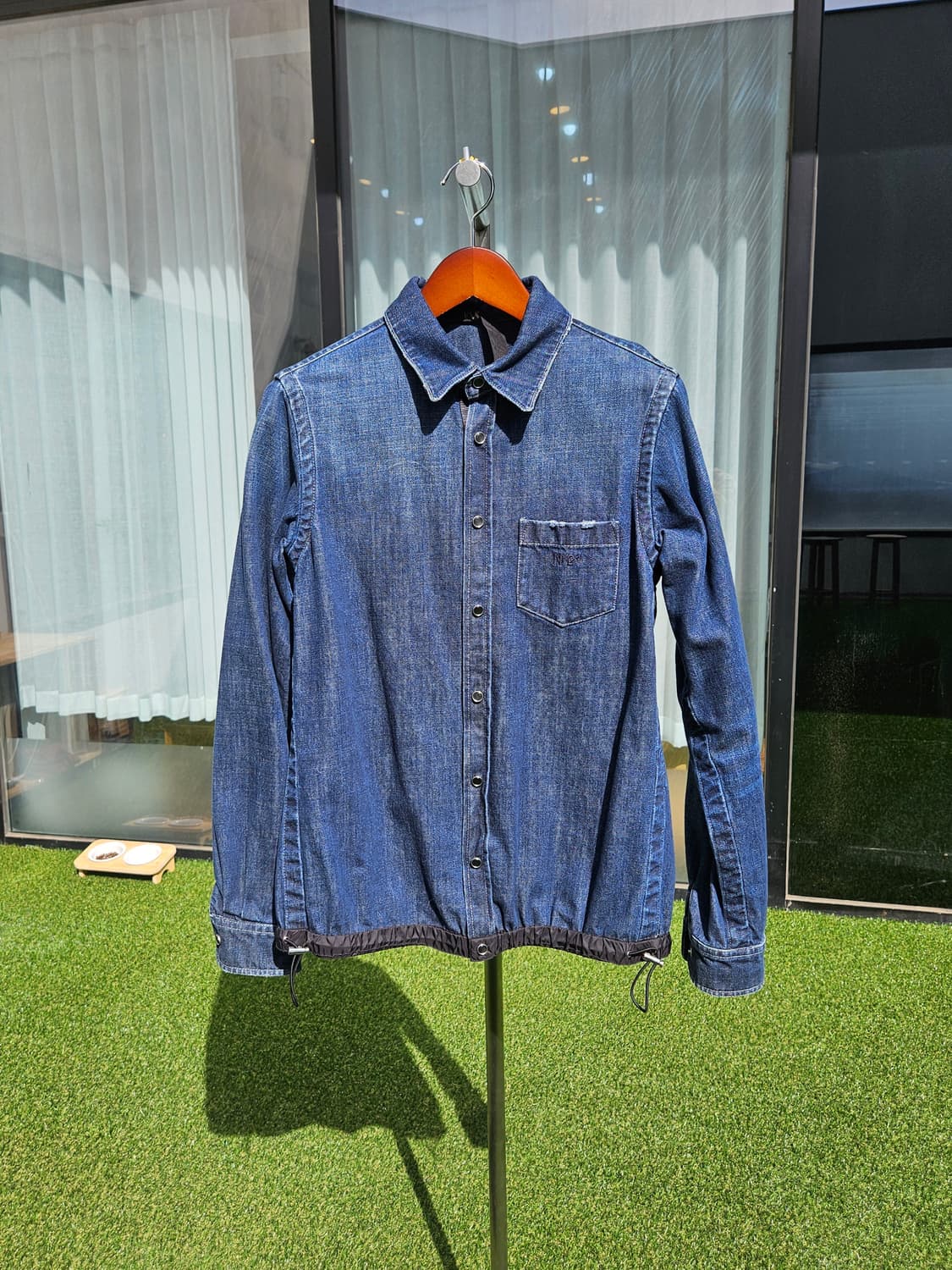 N21 스트링 오버 데님 셔츠 자켓 상품이미지1