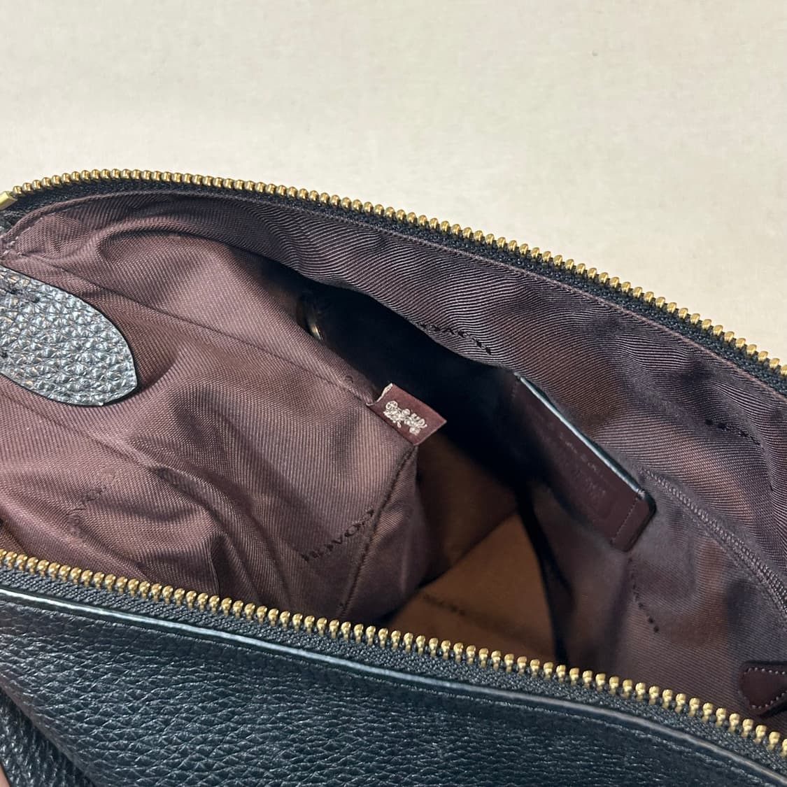 코치 COACH 블랙 페블 레더 숄더백 호보백 가방 상품이미지8