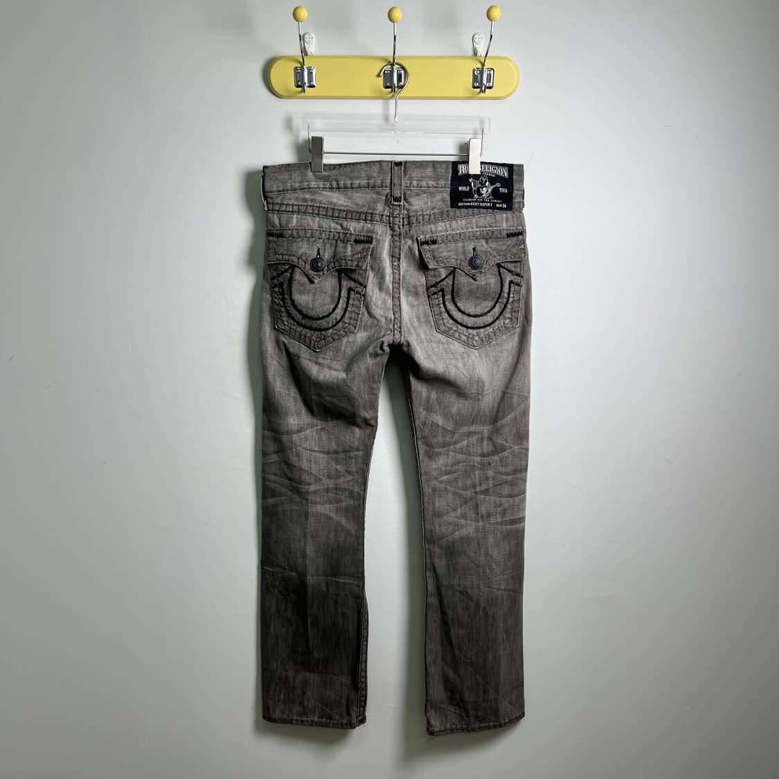 트루릴리전 릭키 그레이 워싱 데님 팬츠 34 상품이미지2