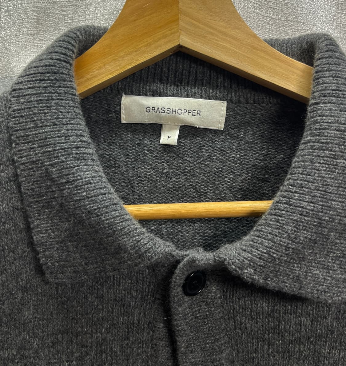 공용 그라스호퍼 크롭 카라넥 가디건 F 상품이미지4