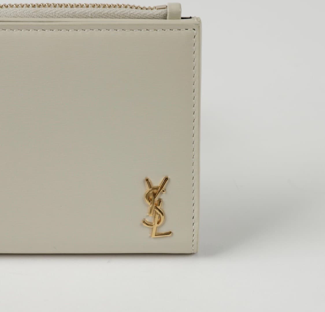 생로랑 카산드라 모노그램 지퍼 카드지갑 화이트 상품이미지2